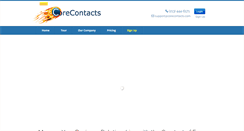 Desktop Screenshot of corecontacts.com