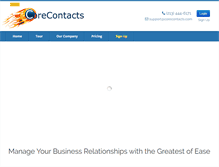 Tablet Screenshot of corecontacts.com